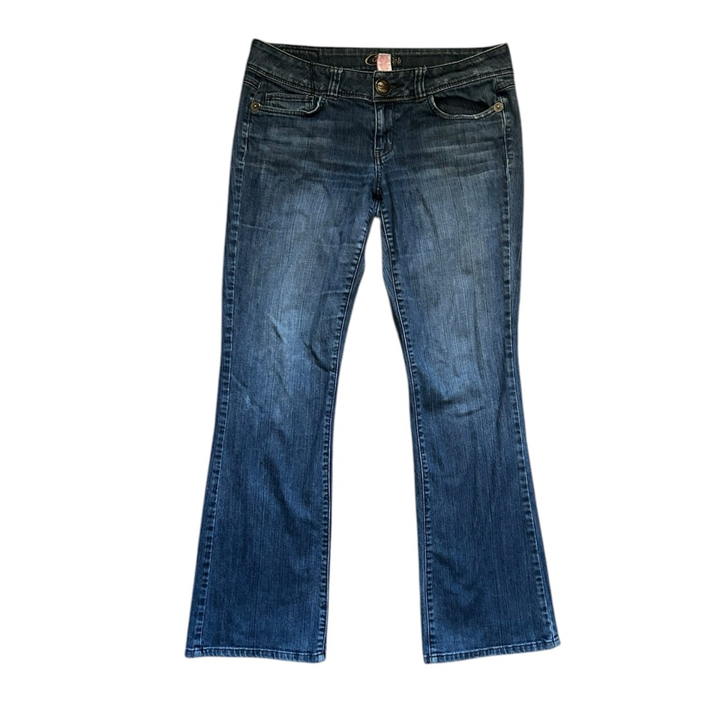 Vintage Y2K Candies Mid-Rise Bootcut Jeans Distressed Stretch Denim 00s Size 11